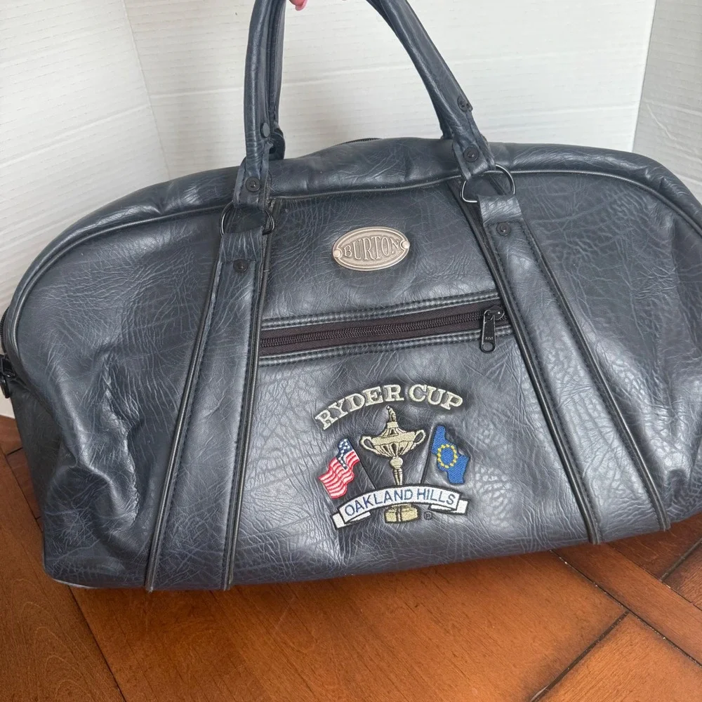 Burton Ryder Cup Oakland Hills Golf Duffle Bag Navy Blue Vintage Travel Bag